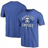 Dallas Mavericks Royal Star Wars Empire Fanatics Branded Tri-Blend T-Shirt